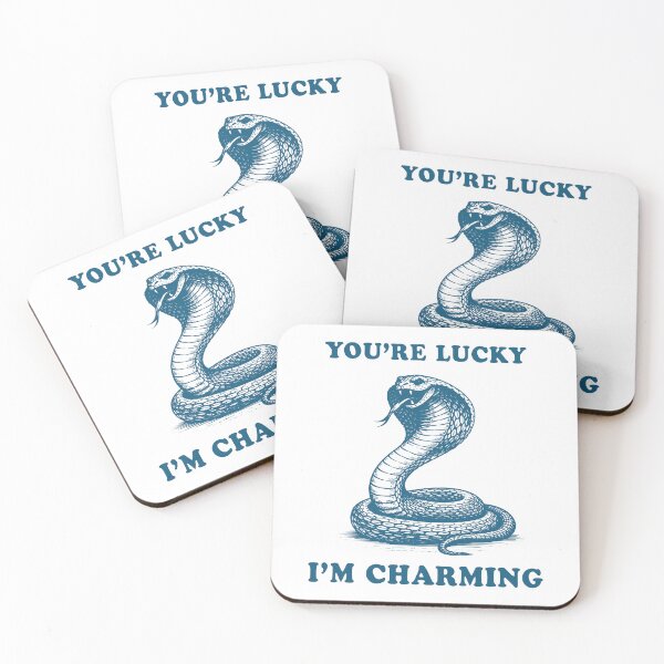 Item preview, You’re Lucky I’m Charming Snake – Funny Sarcastic Snake Design designed and sold by Senkov.