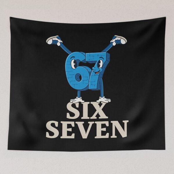 Item preview, Funny Cartoon 67 Six Seven T-Shirt designed and sold by LashondaGreen89.