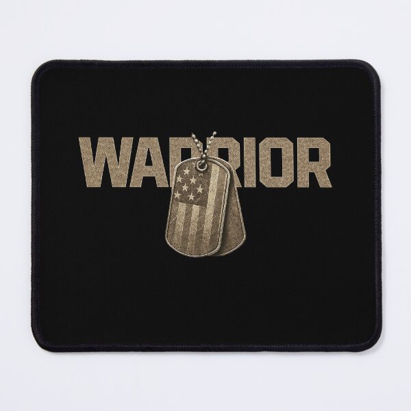 Item preview, WARRIOR Military Dog Tags Design designed and sold by Callsign 84.