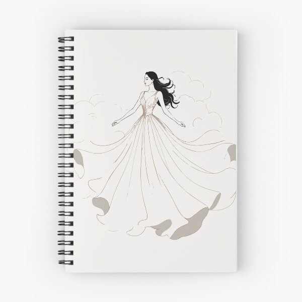 Item preview, Cloud Dancer Bridal Illustration designed and sold by RitaStudio.