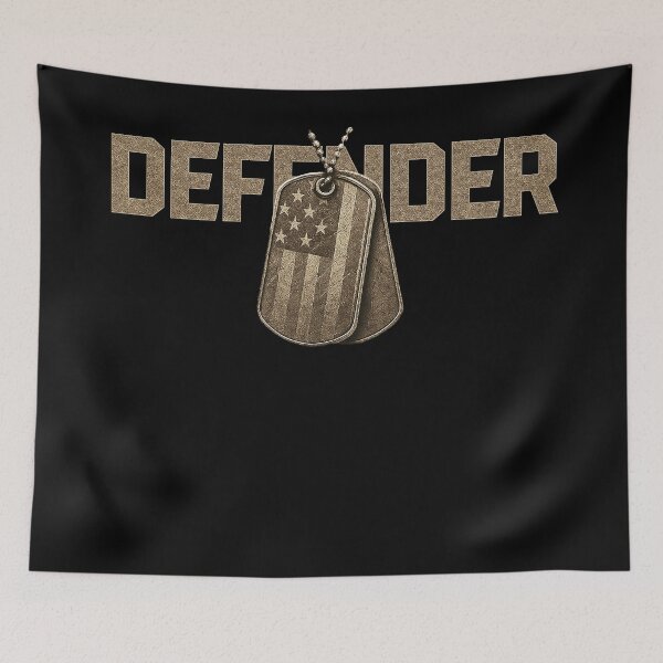 Item preview, DEFENDER Military Dog Tags Design designed and sold by Callsign 84.