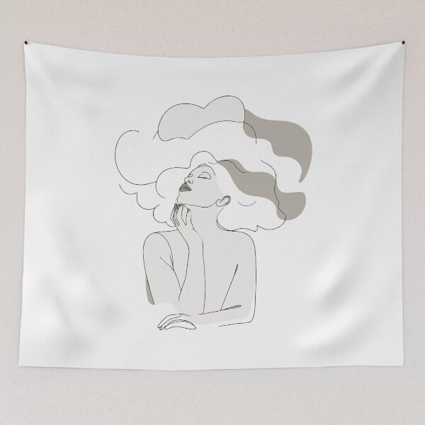 Item preview, Cloud Dancer Hair Flow Illustration designed and sold by RitaStudio.