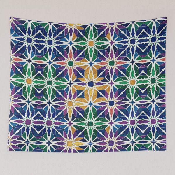 Item preview, Moroccan Zellige Geometric Tile Pattern designed and sold by designwiss.