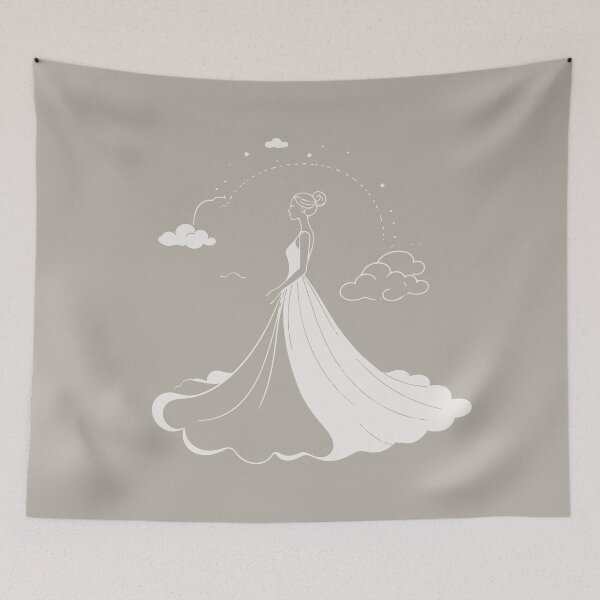 Item preview, Cloud Dancer Bridal Illustration designed and sold by RitaStudio.