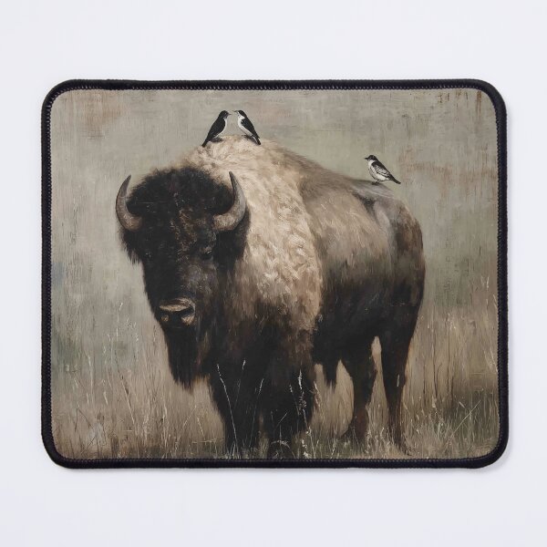 Item preview, Majestic Bison with Birds designed and sold by lautir.