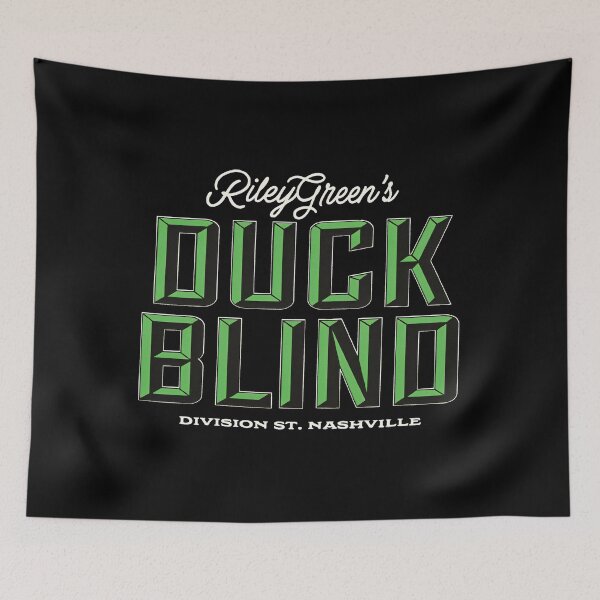 Item preview, Riley Green Duck Blind Country Typography designed and sold by gaqiope.
