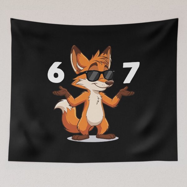 Item preview, Cool Fox 6 or 7 Six Seven Funny T-Shirt designed and sold by LashondaGreen89.