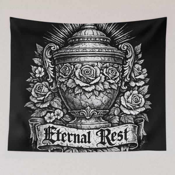 Item preview, Eternal Rest Gothic Urn with Roses designed and sold by Mouraludia.