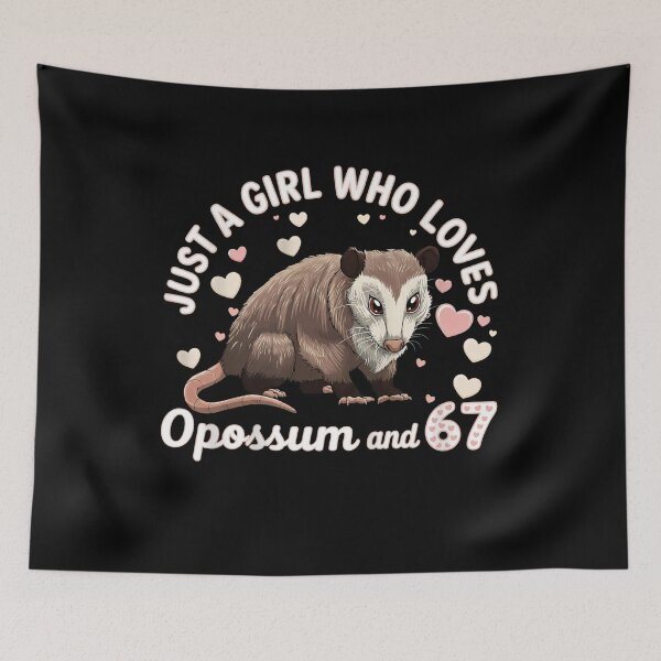 Item preview, Just a Girl Who Loves Opossums 67 Six Seven T-Shirt designed and sold by LashondaGreen89.