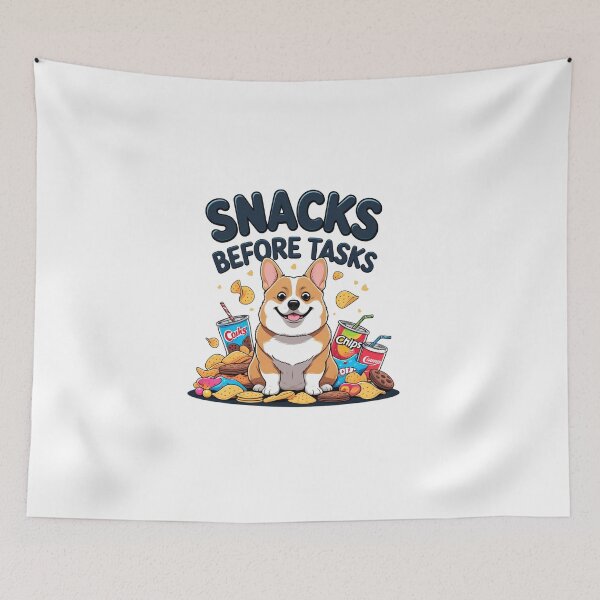 Item preview, Snacks Before Tasks designed and sold by SloganSauce.