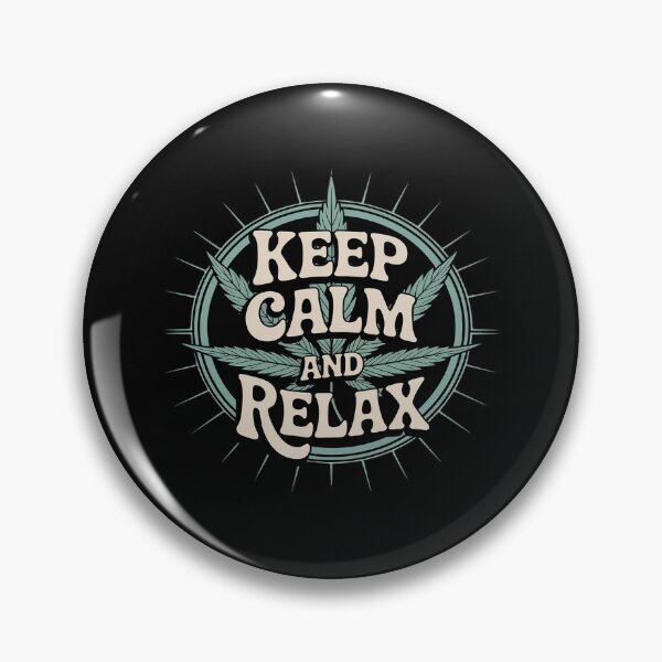 Item preview, Cannabis Leaf - KEEP CALM AND RELAX designed and sold by Voidbinder.