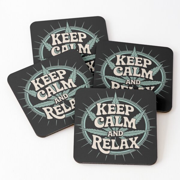 Item preview, Cannabis Leaf - KEEP CALM AND RELAX designed and sold by Voidbinder.