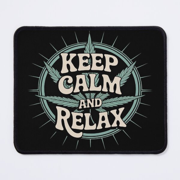 Item preview, Cannabis Leaf - KEEP CALM AND RELAX designed and sold by Voidbinder.