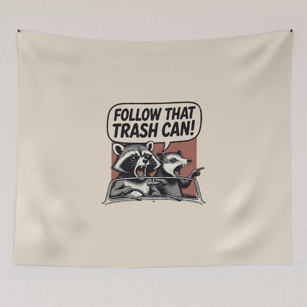 Item preview, Follow That Trash Can designed and sold by dudelinart.