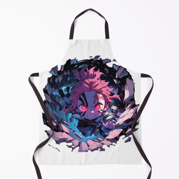 Item preview, Akaza Demon Slayer Anime Fierce Chibi Peeking Red Eyes designed and sold by TorbenKuhano.