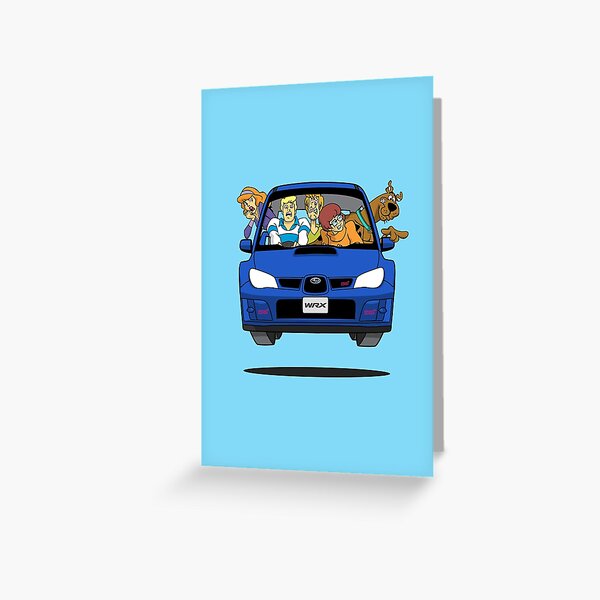 Subaru Impreza WRX Scooby Doo Greeting Card