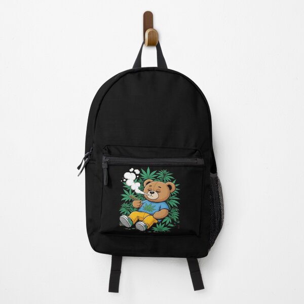 Item preview, Cannabis Leaves - Teddy smoking a Joint designed and sold by Voidbinder.