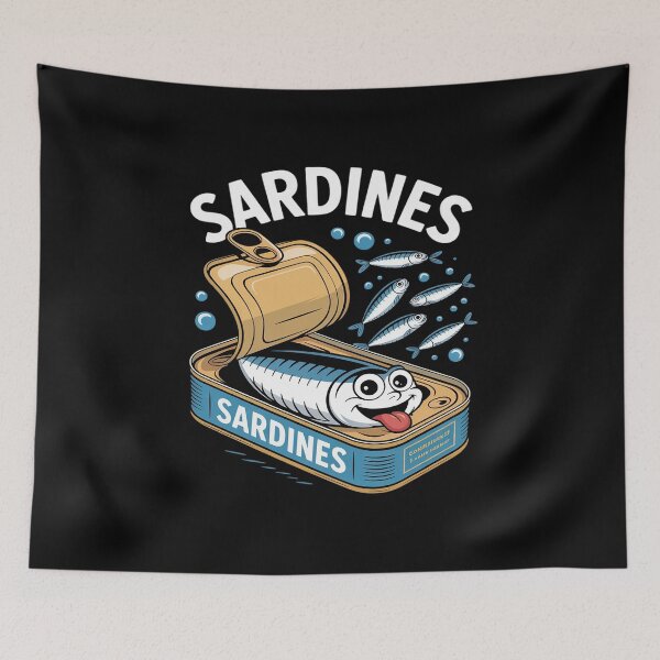 Item preview, Canned Sardines Tinned Fish Sardine Decor Sardines designed and sold by Voidbinder.