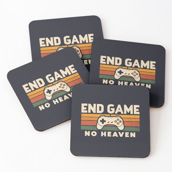 Item preview, END GAME – No Heaven ? Retro gaming vibes for true gamers. Perfect for t-shirts, stickers, hoodies & gifts. Minimal • Vintage • Gamer style designed and sold by No Heaven.