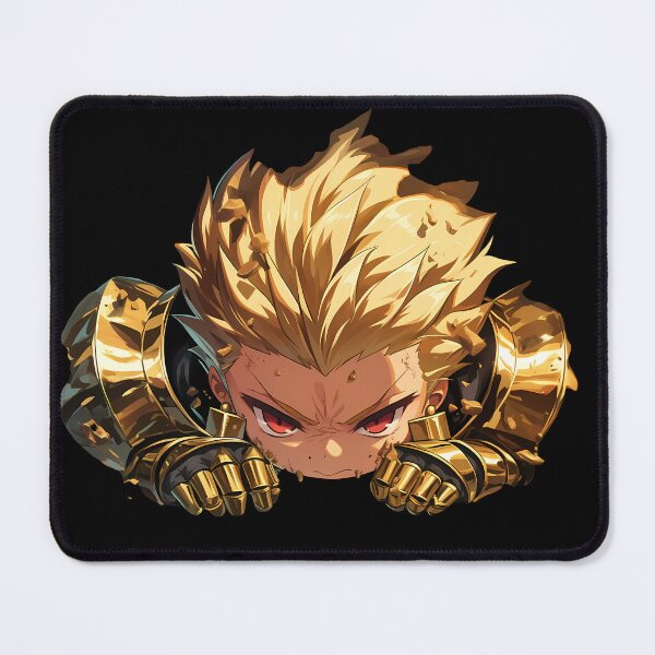 Item preview, Gilgamesh Fate Stay Night Anime Golden Armor King Confident Glare Peeking designed and sold by TorbenKuhano.