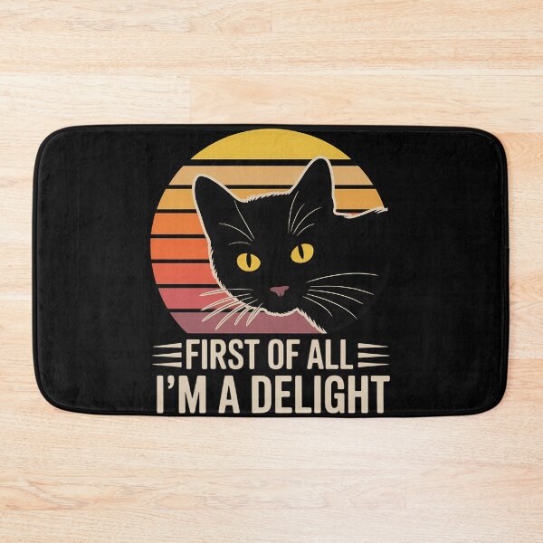 Item preview, First of All I_m a Delight Roaring Black cat designed and sold by tiekanamac.