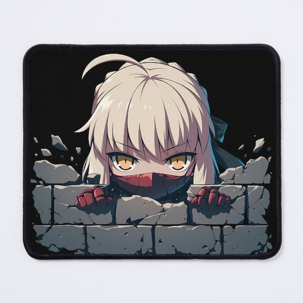 Item preview, Saber Alter Fate Stay Night Anime Dark Knight Silver Hair Golden Eyes Peeking designed and sold by TorbenKuhano.