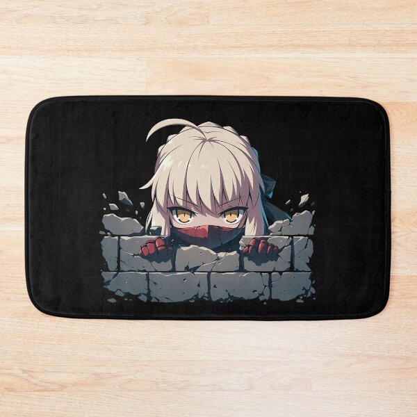 Item preview, Saber Alter Fate Stay Night Anime Dark Knight Silver Hair Golden Eyes Peeking designed and sold by TorbenKuhano.