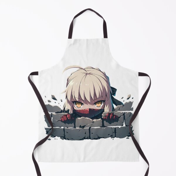 Item preview, Saber Alter Fate Stay Night Anime Dark Knight Silver Hair Golden Eyes Peeking designed and sold by TorbenKuhano.