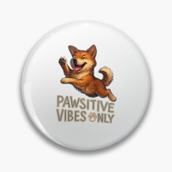 Item preview, Pawsitive Vibes Only - Jumping Dog Neon Design designed and sold by MKreative Studio.