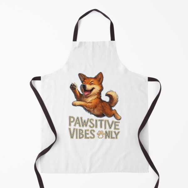Item preview, Pawsitive Vibes Only - Jumping Dog Neon Design designed and sold by MKreative Studio.