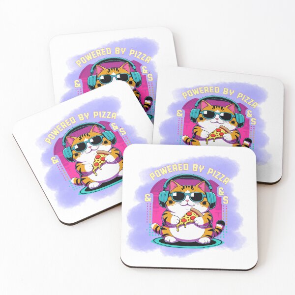 Item preview, Powered by Pizza & Pixels designed and sold by SloganSauce.