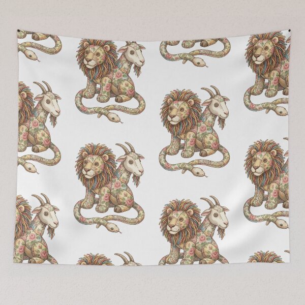 Item preview, Mythical Creature: Quilted Chimera designed and sold by bapupa.
