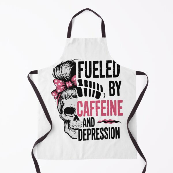 Item preview, Fueled By Caffeine And Depression Funny Anxiety Coffee Lover designed and sold by tiekanamac.