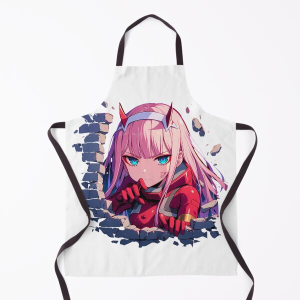 Item preview, Zero Two Peeking Through Wall Darling In The Franxx Anime Girl designed and sold by TorbenKuhano.