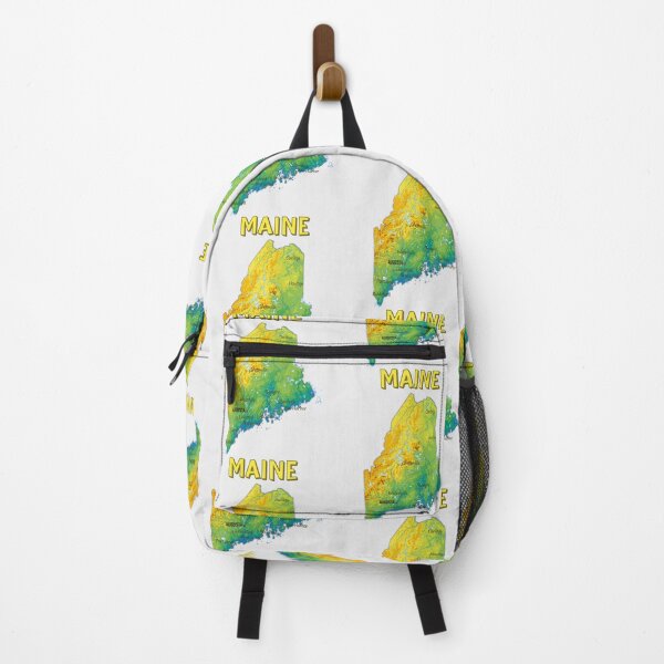 Item preview, Maine State Topographic Map - Vibrant Nature & Mountains Art designed and sold by mashmosh.