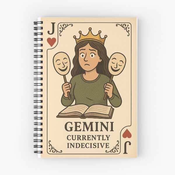 Item preview, Gemini Currently Indecisive – Funny Zodiac Card designed and sold by the-dovlat.