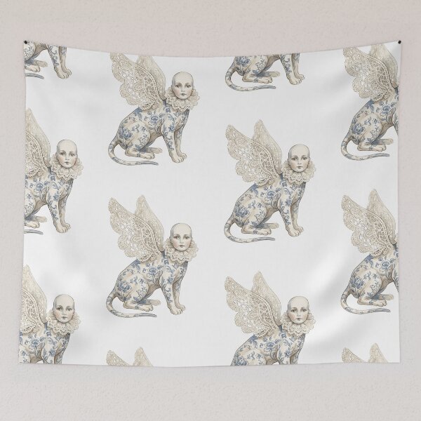 Item preview, Mythical Creature: Lace Wing Sphinx designed and sold by bapupa.