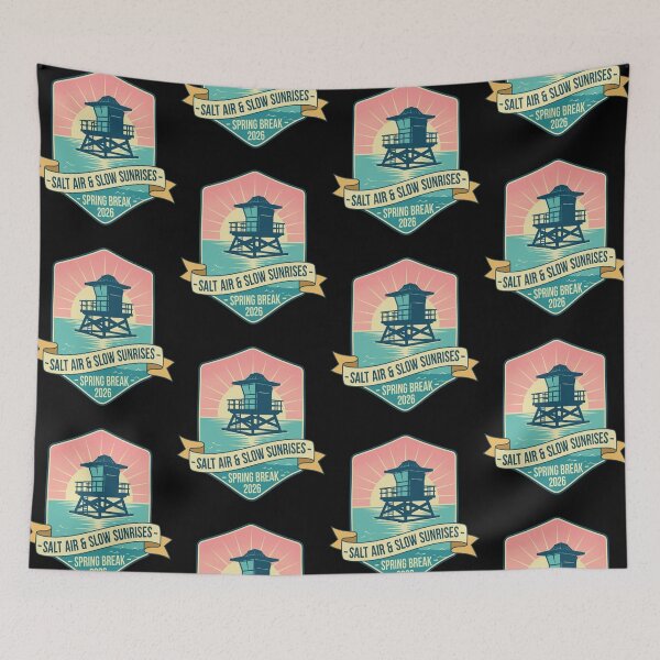 Item preview, Salt Air And Slow Sunrises Spring Break 2026 Lighthouse Vacation Cruise Squad designed and sold by jakaun.