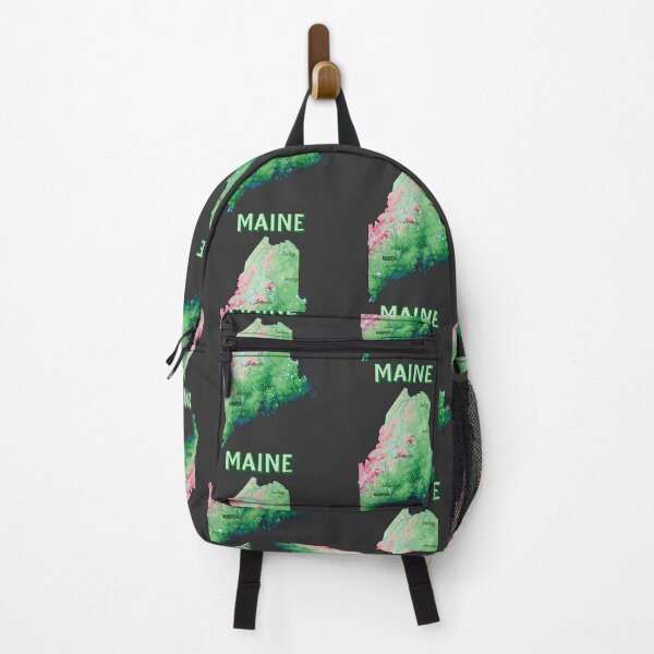 Item preview, Maine State Topographic Map - Vintage Green Style designed and sold by mashmosh.