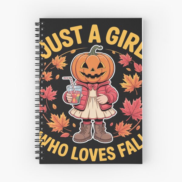 Item preview, Just A Girl Who Loves Fall Pumpkin Head Autumn Gifts designed and sold by BlueCreator-inc.