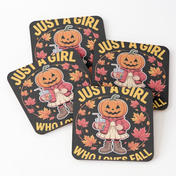 Item preview, Just A Girl Who Loves Fall Pumpkin Head Autumn Gifts designed and sold by BlueCreator-inc.
