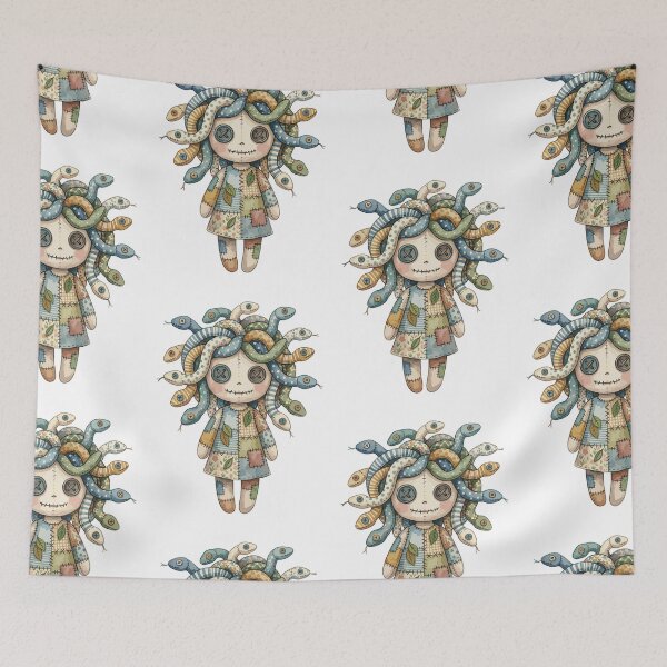 Item preview, Mythical Creature: Button-Eyed Medusa designed and sold by bapupa.
