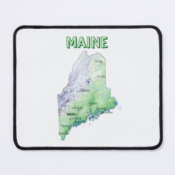Item preview, Maine State Map - Detailed Nature & Cities Design designed and sold by mashmosh.