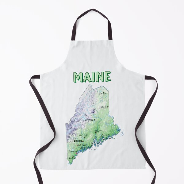 Item preview, Maine State Map - Detailed Nature & Cities Design designed and sold by mashmosh.