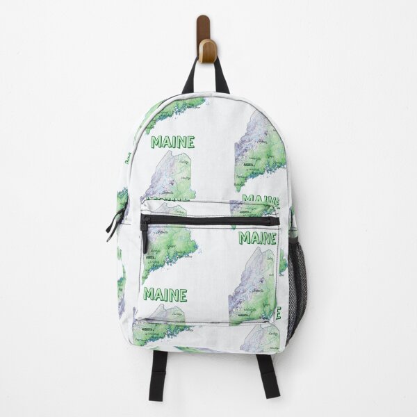 Item preview, Maine State Map - Detailed Nature & Cities Design designed and sold by mashmosh.