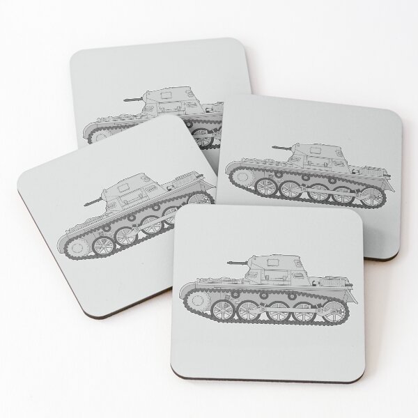 Item preview, Pz-I German Light Tank in color side view designed and sold by FAawRay.