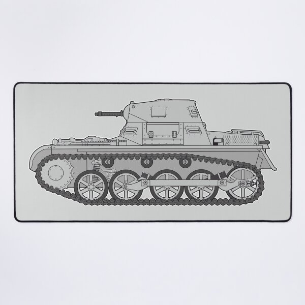 Item preview, Pz-I German Light Tank in color side view designed and sold by FAawRay.