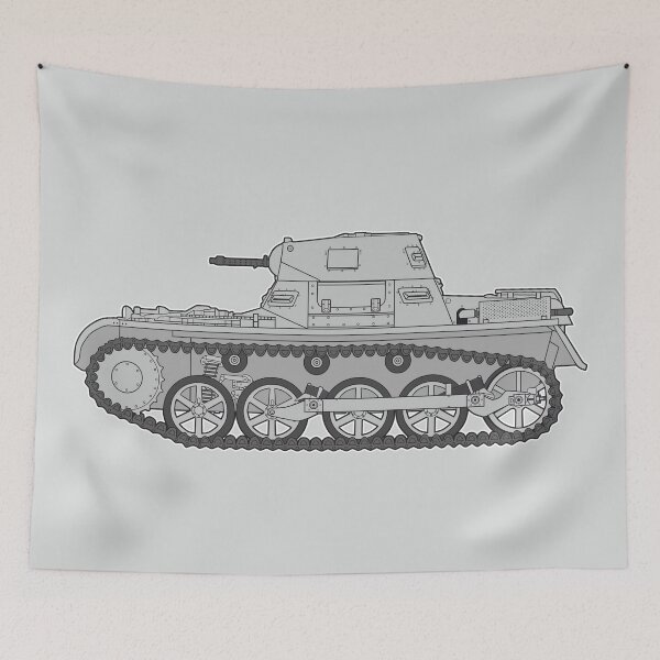 Item preview, Pz-I German Light Tank in color side view designed and sold by FAawRay.