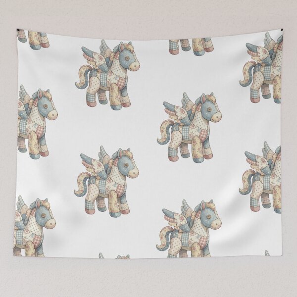 Item preview, Mythical Creature: Burlap Pegasus designed and sold by bapupa.