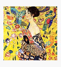 HD. Lady with fan, by Gustav Klimt . HIGH DEFINITION Photographic Print
